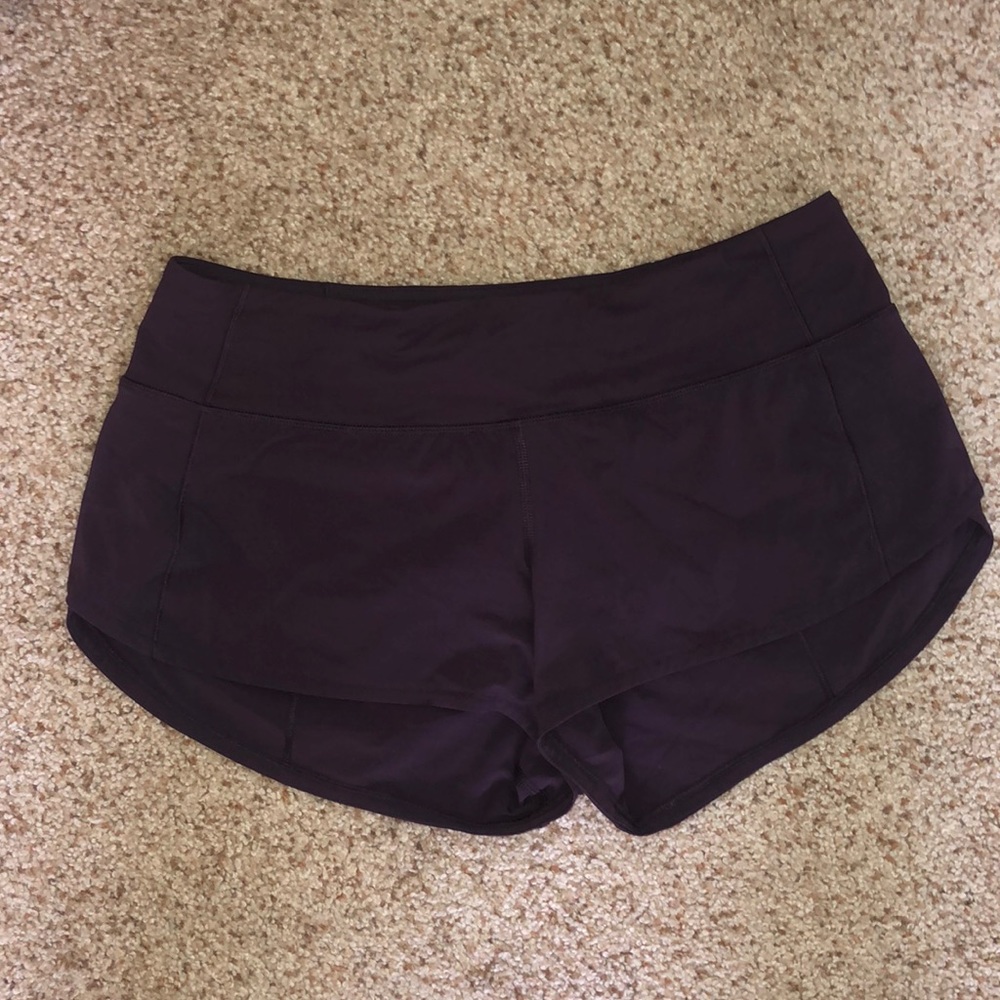 Lululemon Speed Up Short 2.5” Rare Purple Size 4